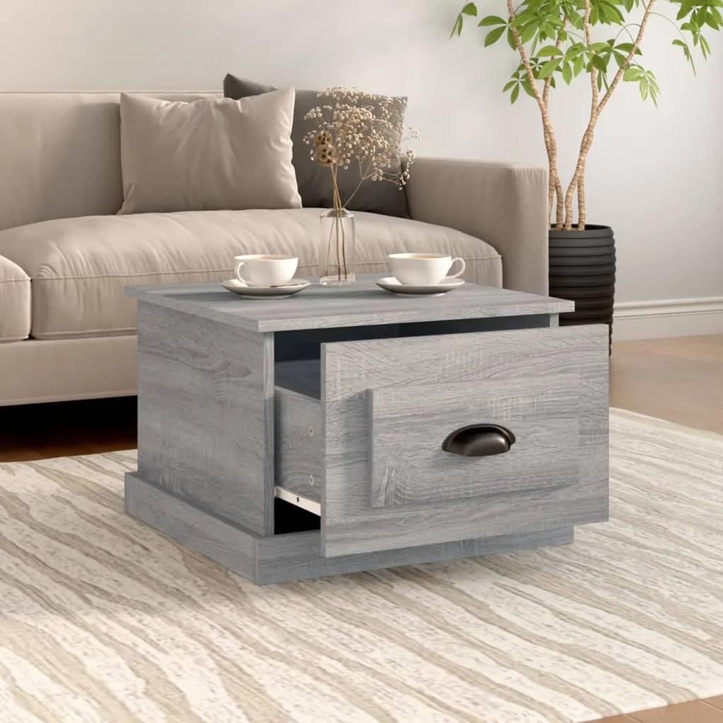 Mesa de centro 50x50x35 cm derivados de madeira cinza sonoma