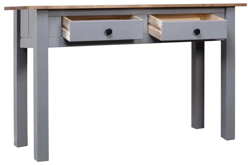 Mesa consola 110x40x72 cm pinho maciço Panama cinzento