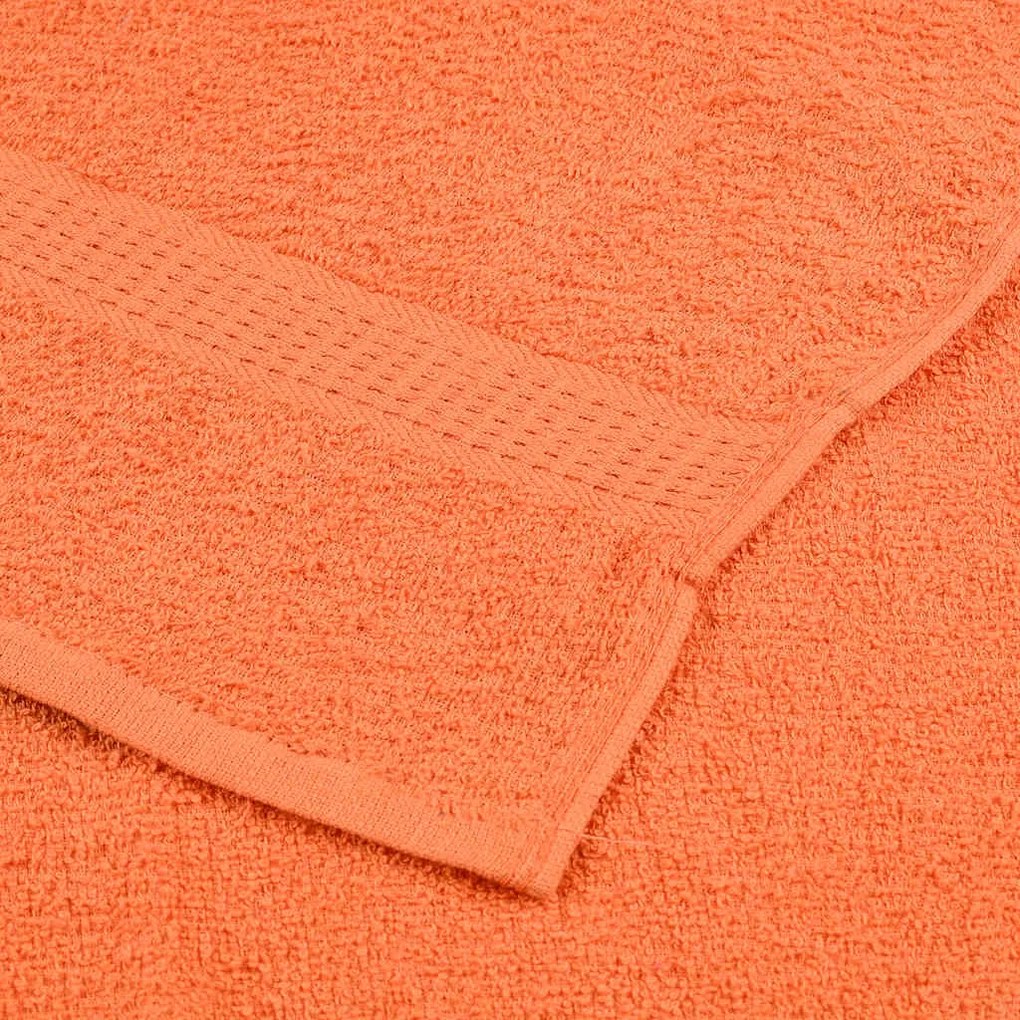 Toalhas de banho 10 pcs 100x150 cm 360 gsm 100% algodão laranja