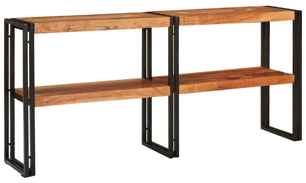 Mesa de Console 160x33x75 cm Acácia Bruta Maciça