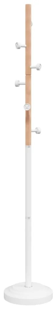 Bengaleiro 177 cm ferro revestido a pó branco