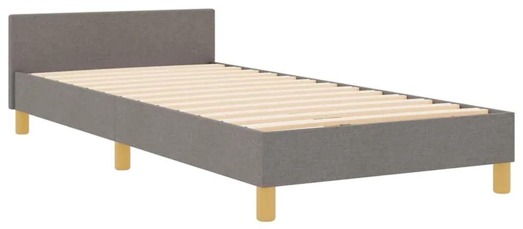 Estrutura de Cama vidaXL Taupe 100x200 cm Tecido