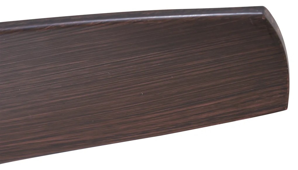 Ventilador de teto preto com impressão de madeira 132cm incl. LED regulável com controle remoto - Joly Moderno
