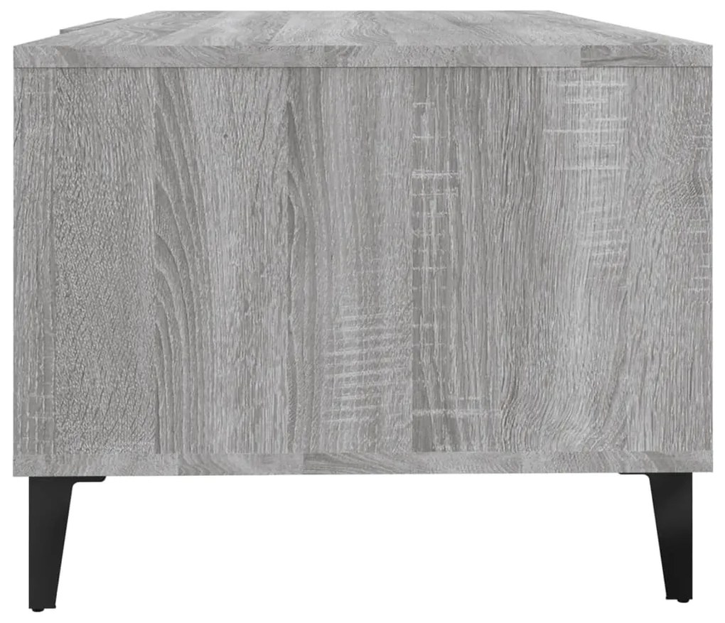 Mesa de centro 102x50x40cm derivados de madeira cinzento sonoma