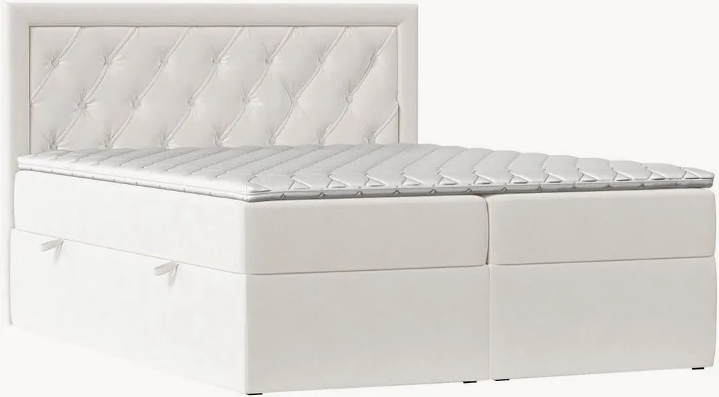 Cama divã em veludo artesanal com arrumação Maestro, H3
