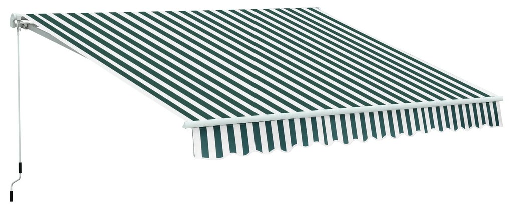 Toldo Manual Dobrável de Alumínio Toldo para Varanda com Ângulo Ajustá