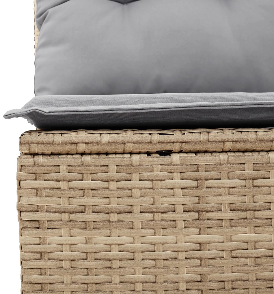 Conjunto de Sofá de Jardim de 6 Peças vidaXL com Almofadas Pretas de R