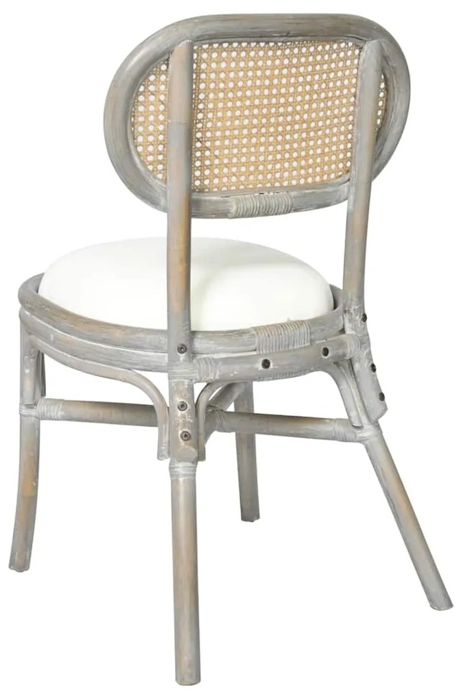 Cadeiras de jantar 2 pcs linho cinzento