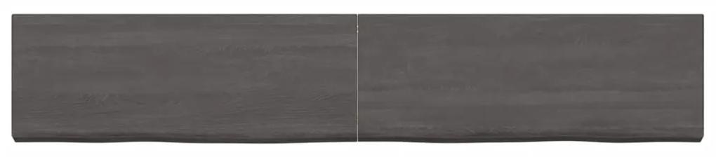 Prateleira de parede 160x30x6 cm carvalho tratado cinza-escuro