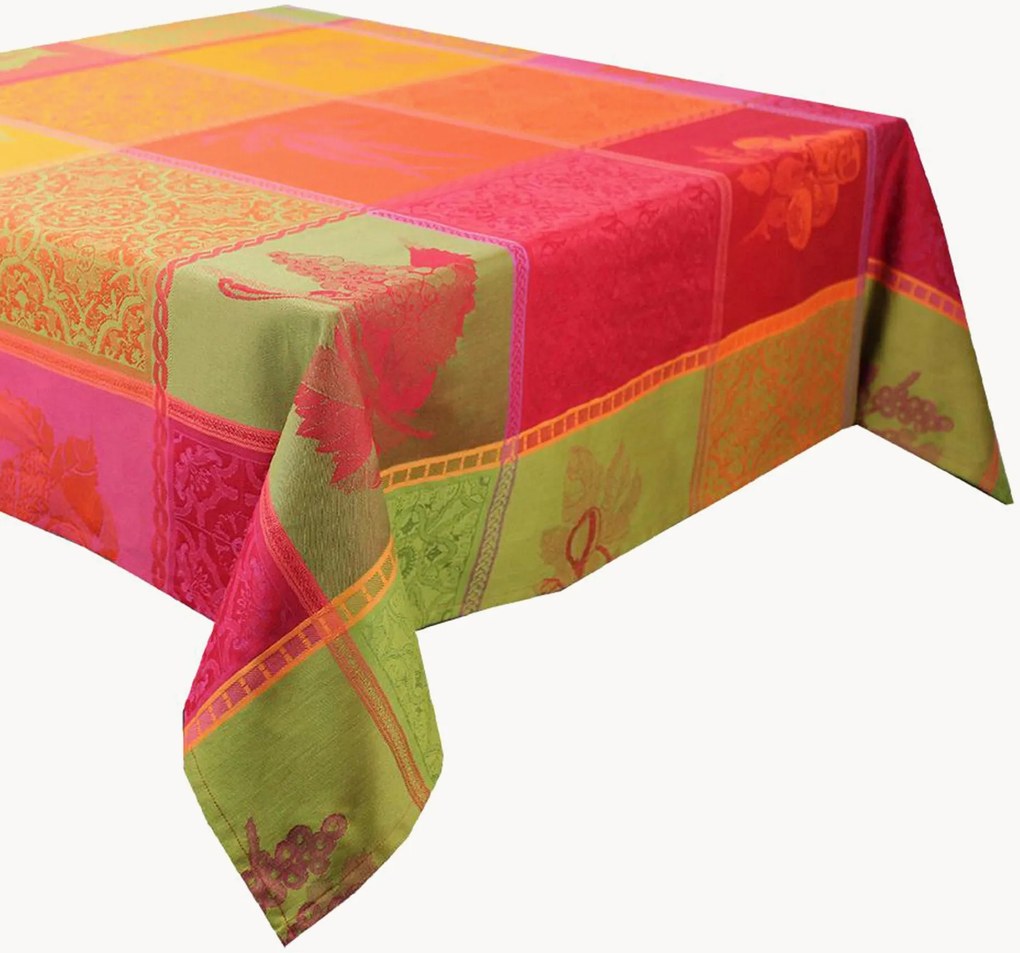 Toalha de mesa jacquard Mille Tutti Frutti Sangria