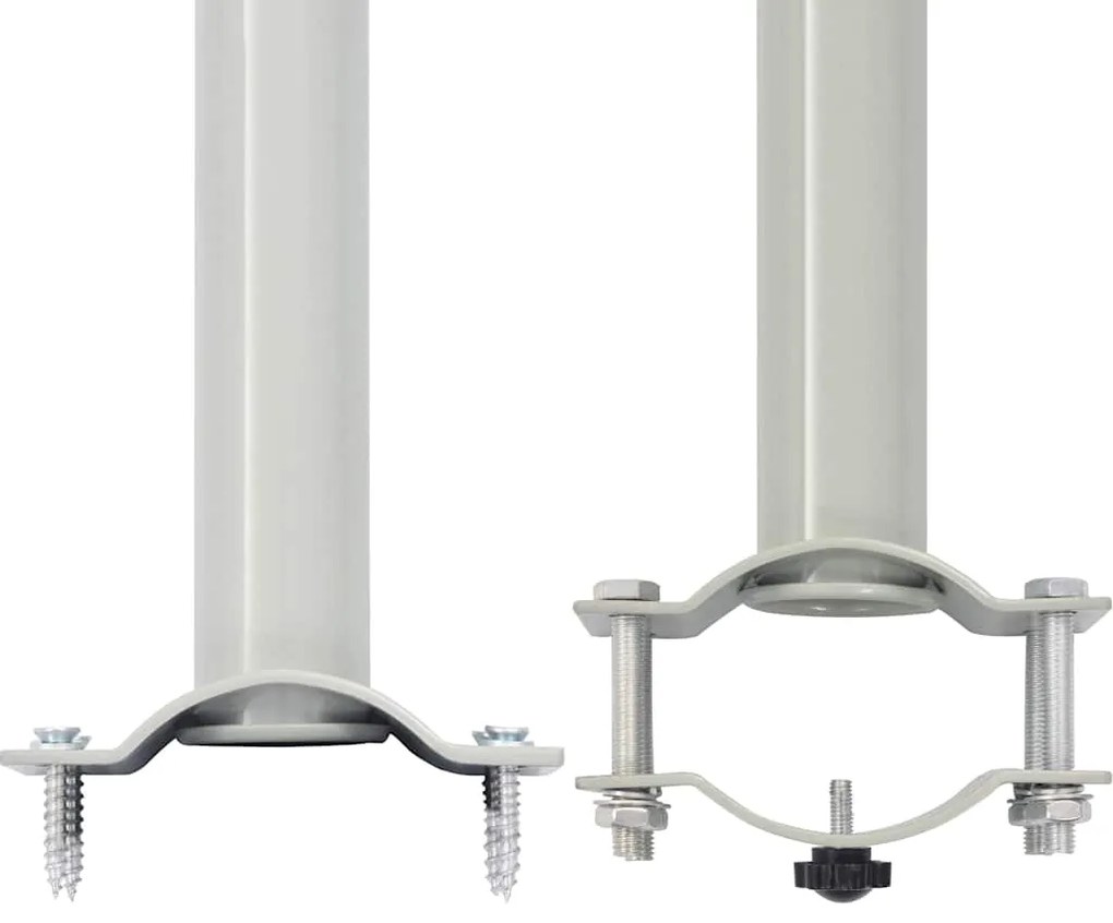 Toldo lateral retrátil para pátio 80x300 cm creme