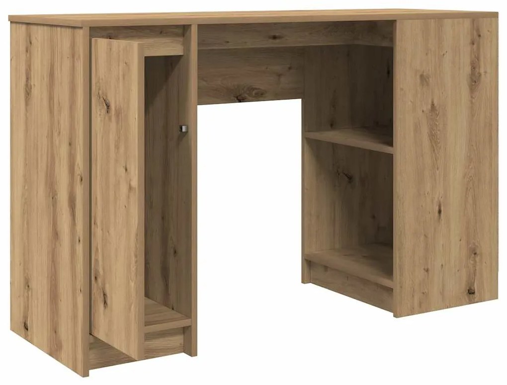 Secretária 120x42x76 cm derivados madeira carvalho artisiano