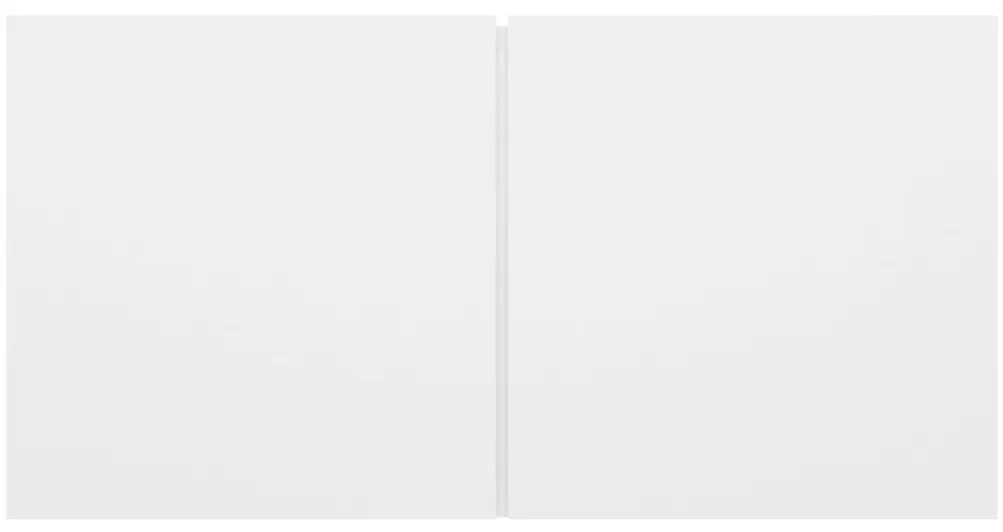 Conjunto móveis de TV 5 pcs madeira processada branco