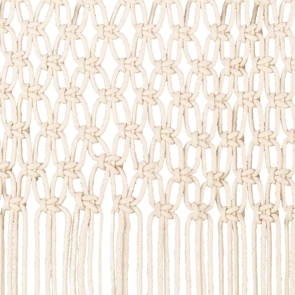 Cortina macramé 140x240 cm algodão