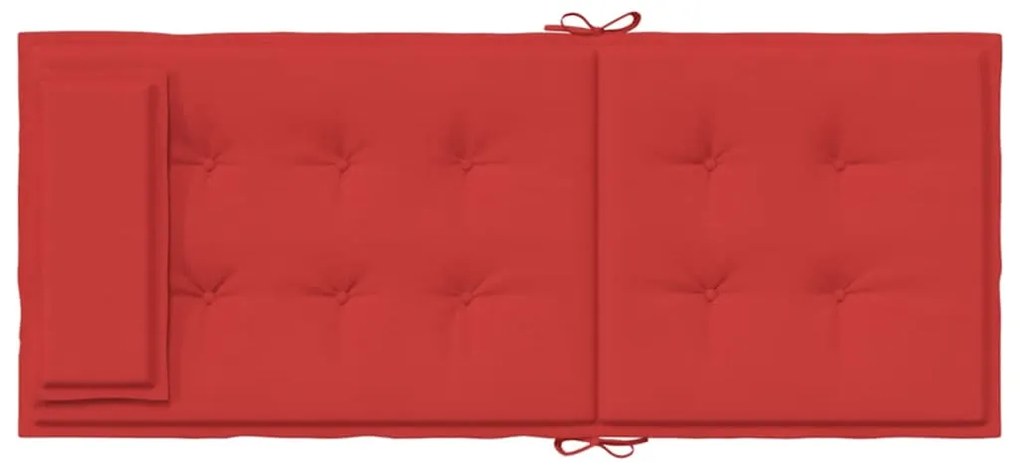 Almofadões p/ cadeira encosto alto 6 pcs tecido oxford vermelho