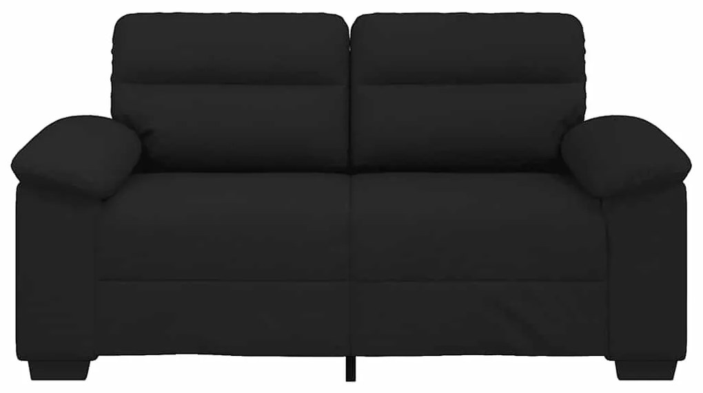Sofá de 2 lugares tecido 120 cm preto