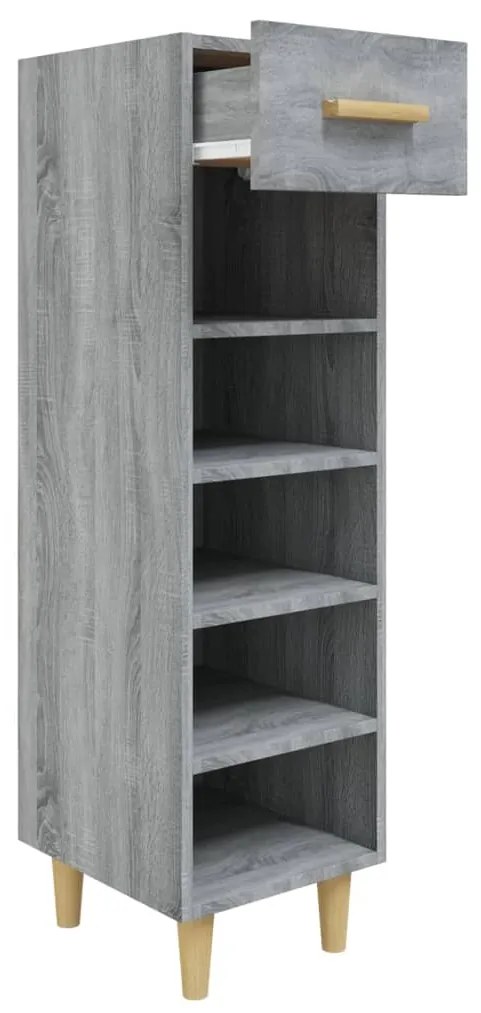 Sapateira 30x35x105 cm derivados de madeira cinzento sonoma