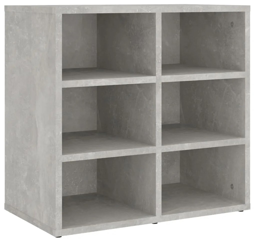 Sapateira 2 pcs 52,5x30x50 cm Concreto Cinza