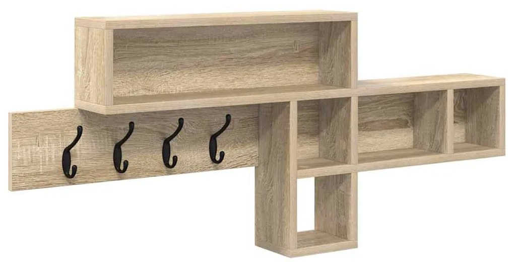 Cabideiro de Parede Carvalho Sonoma 100 x 12 x 43.5 cm