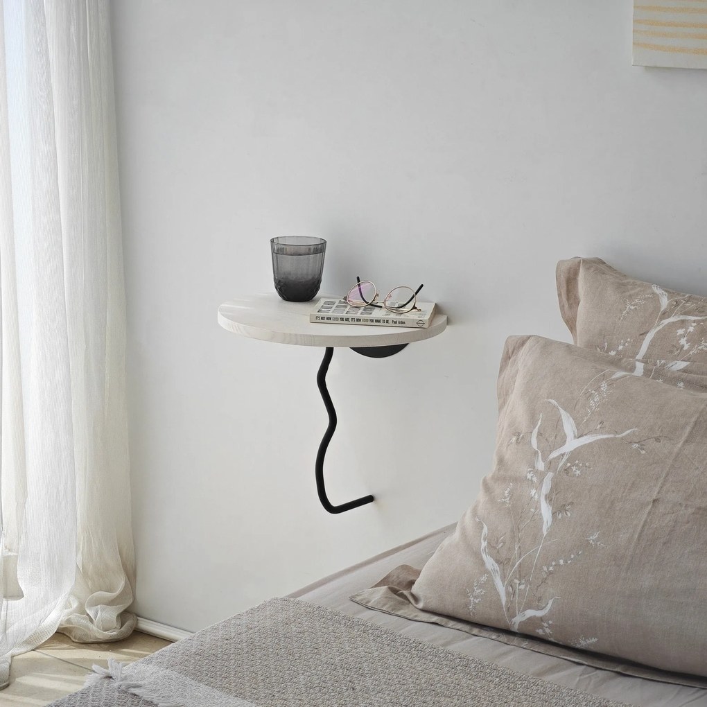 Prateleira de Parede Leo – Preto e Branco – 35 cm x 35 cm
