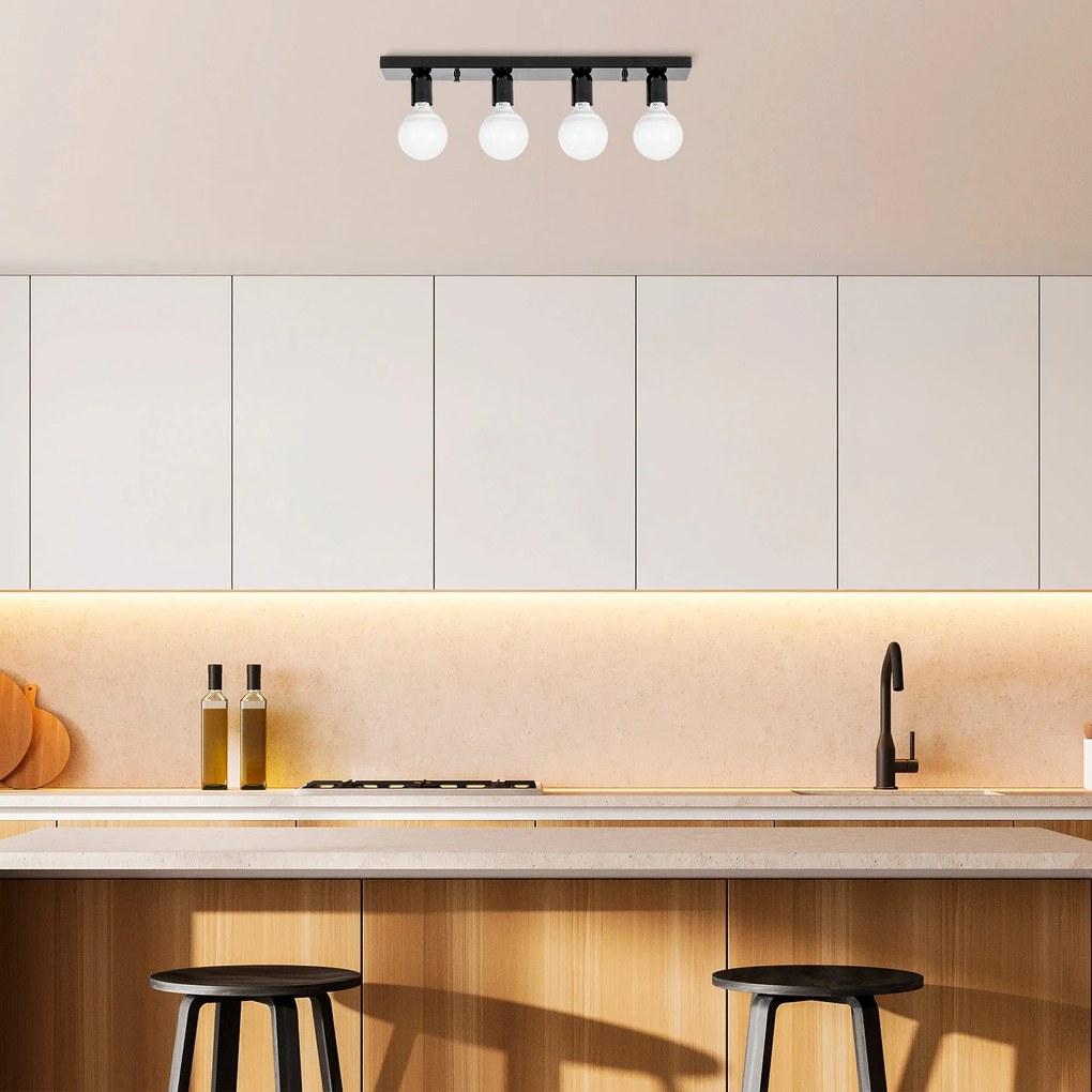 Chandelier Mirro – Preto e Branco – 60 x 10 x 10 cm