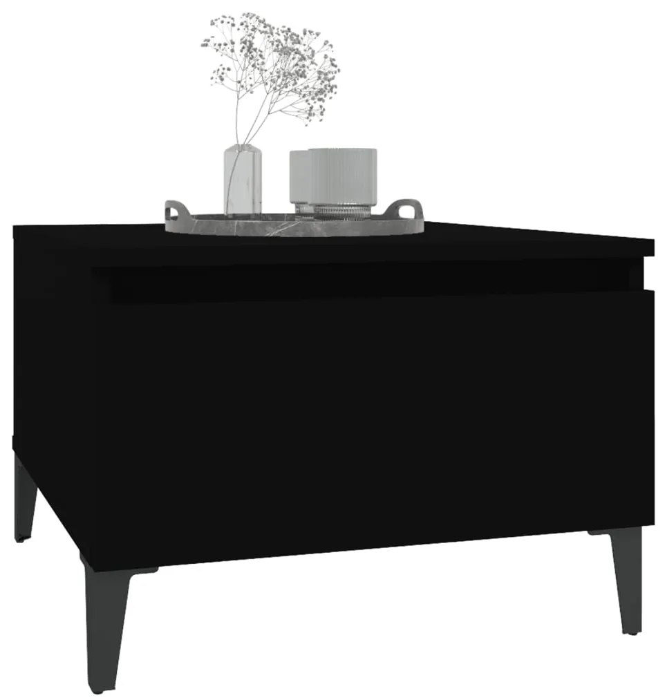 Mesa de apoio 50x46x35 cm derivados de madeira preto