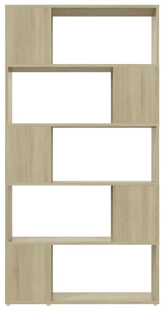 Estante/divisória 80x24x155 cm contraplacado carvalho sonoma