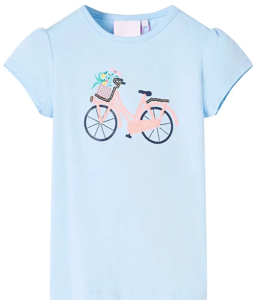 T-shirt para criança azul 128