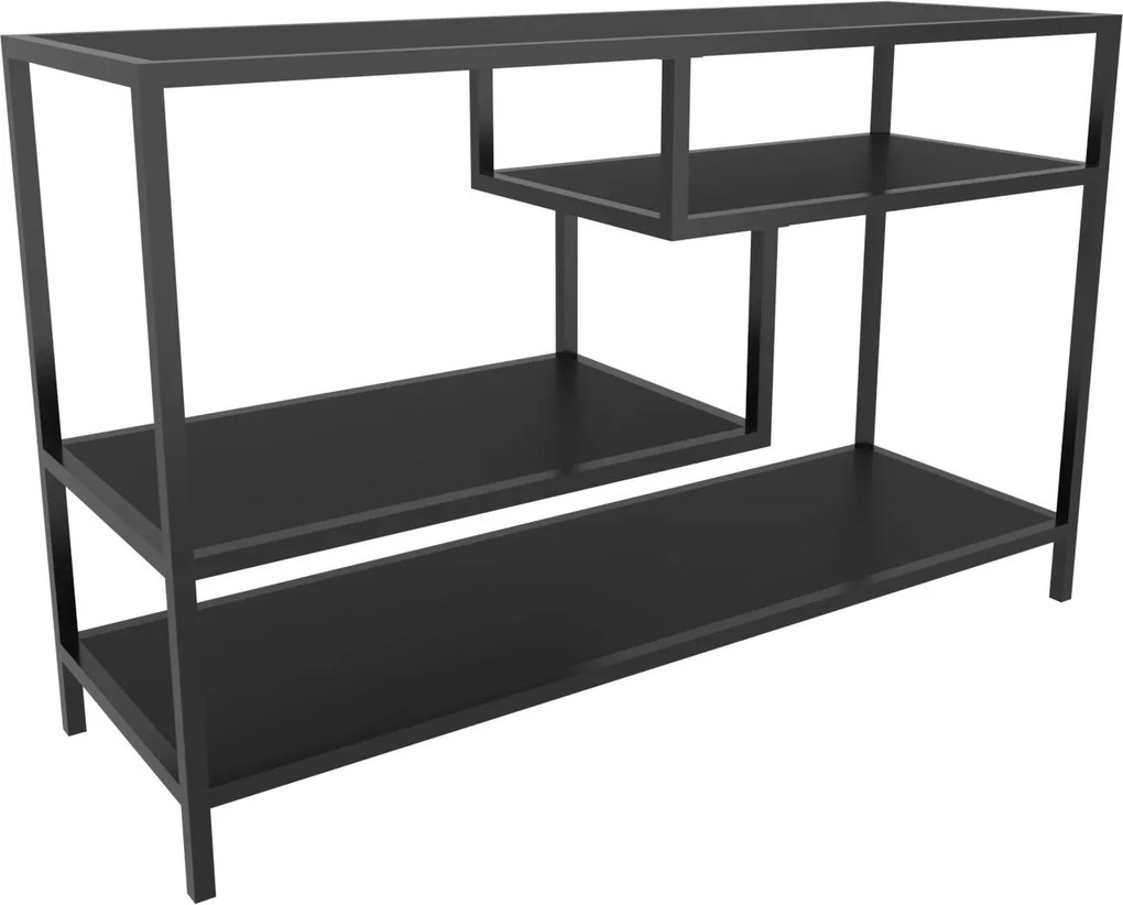 Móvel TV Robbins – Antracite/Preto – 120x39x75 cm