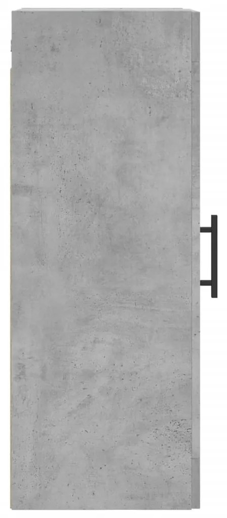Armário de parede 34,5x34x90 cm cinzento cimento