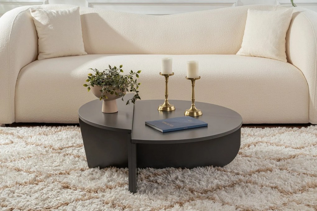Mesa de Café Orion - Antracite - 90x30x60 cm & 85x35x30 cm