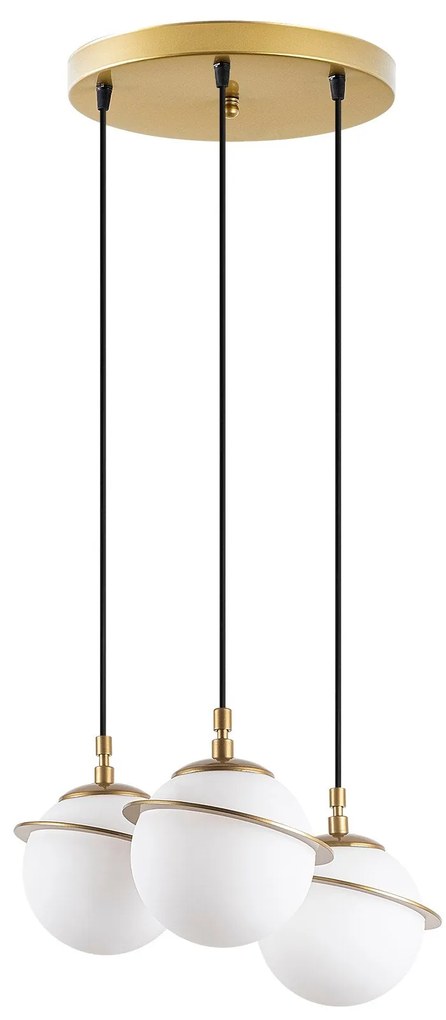 Candeeiro Suspenso Hug – Dourado – 36 x 167 cm