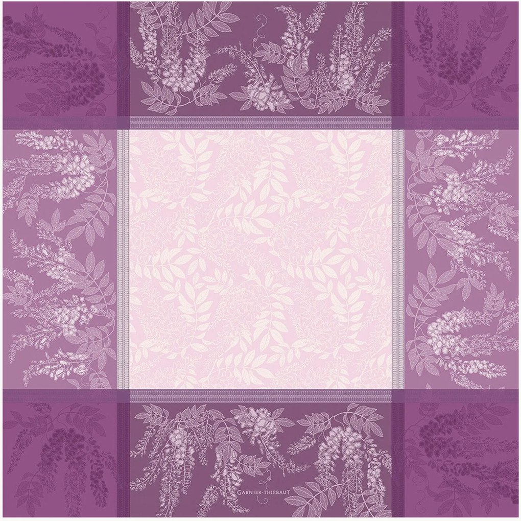 Toalha de mesa jacquard Glycines Parme