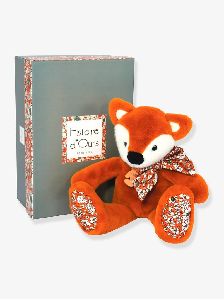 Peluche raposa, amigo fofinho - HISTOIRE D'OURS laranja