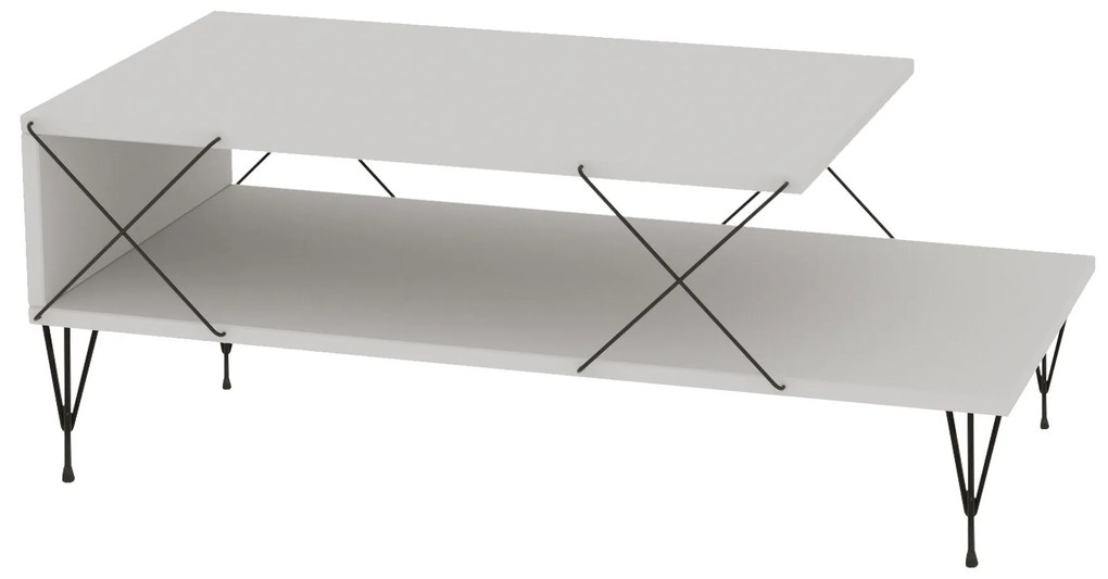 Mesa de Centro Loire – Branco – 100x40x50 cm