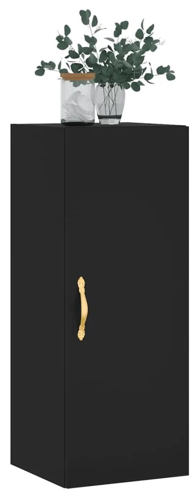 Armário de parede 34,5x34x90 cm preto