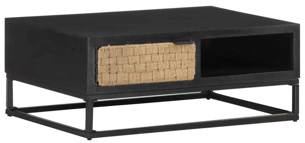 Mesa de centro 90x60x35 cm madeira de mangueira maciça
