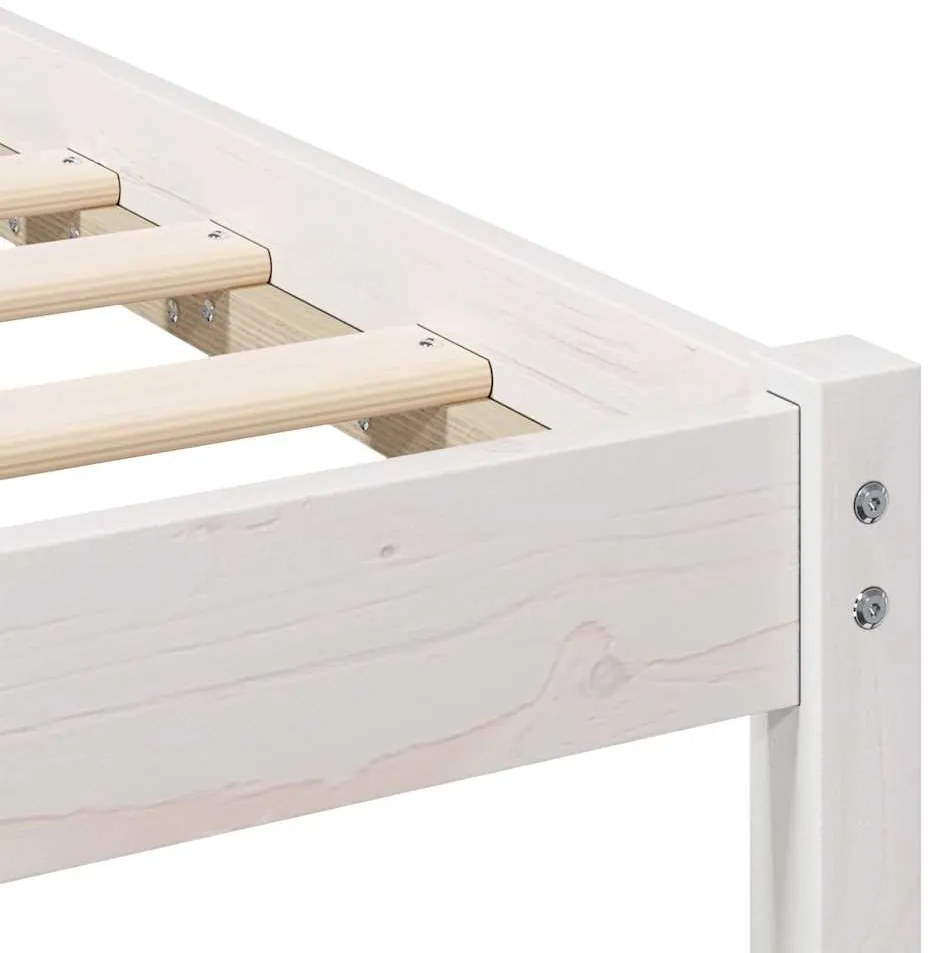 Estrutura da Cama com cabeceira Branco 140 x 190 cm