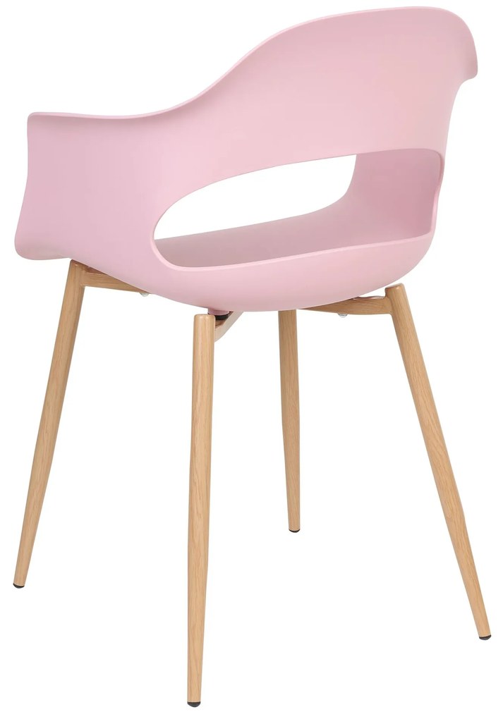 Conjunto de 2 cadeiras de jantar rosa UTICA Beliani