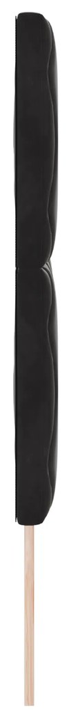 Cabeceira Design de Blocos de Diamante Preta 140 cm Veludo