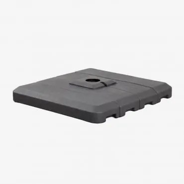 Pé De Guarda-sol Quadrado 100x100 Cm Pietra Cinza Grafito - Sklum