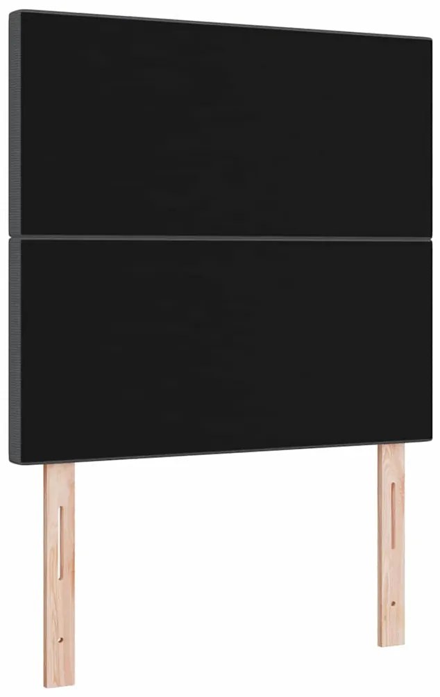 Cabeceira LED vidaXL Cinza Escuro 100 cm em Tecido Corduroy