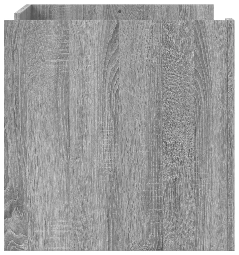 Mesa de centro 80x50x50 cm derivados de madeira cinzento sonoma