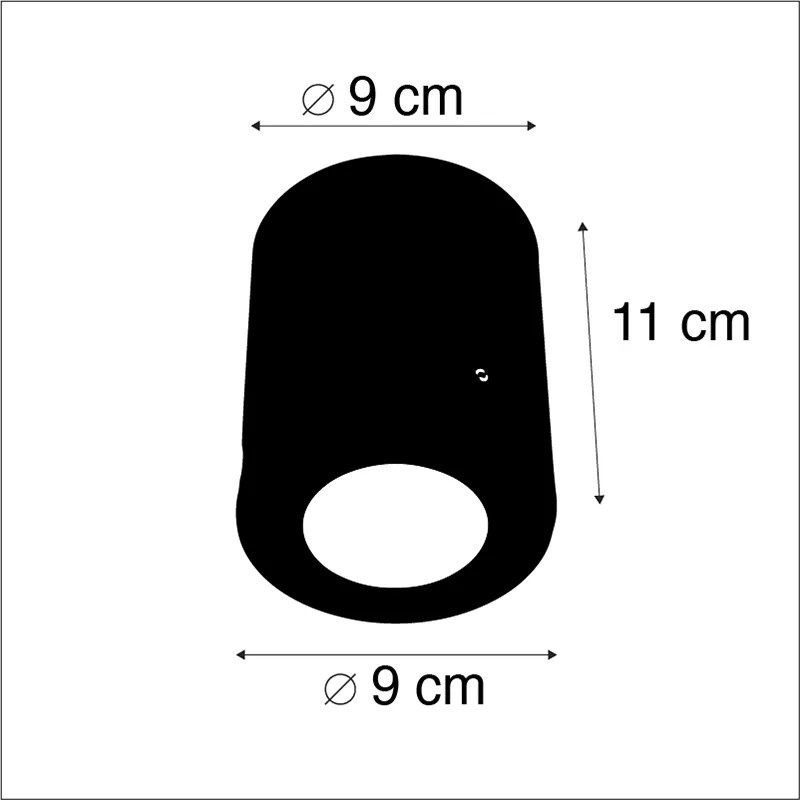 LED Foco moderno cinzento IP55 GU10 - FRANCA Moderno