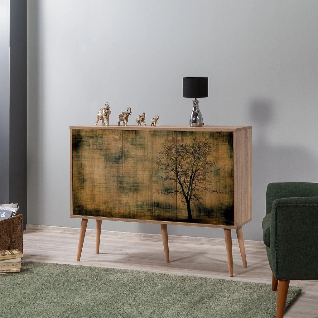Console Mega – Carvalho Sonoma – 120x90x36 cm