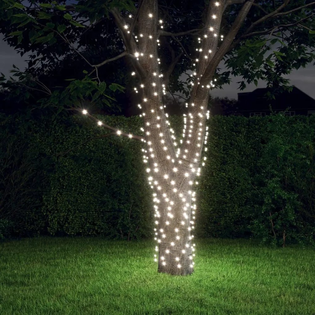328952 vidaXL Luzes solares 5pcs 5x200 LED p/ interior/exterior branco frio