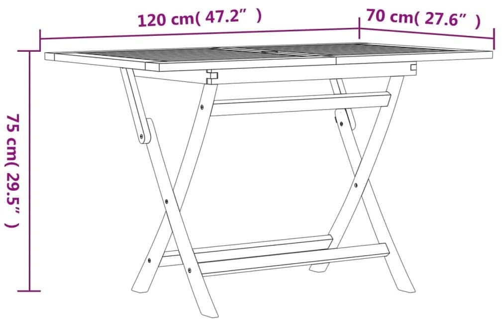5 pcs conjunto de jantar p/ jardim madeira de teca maciça