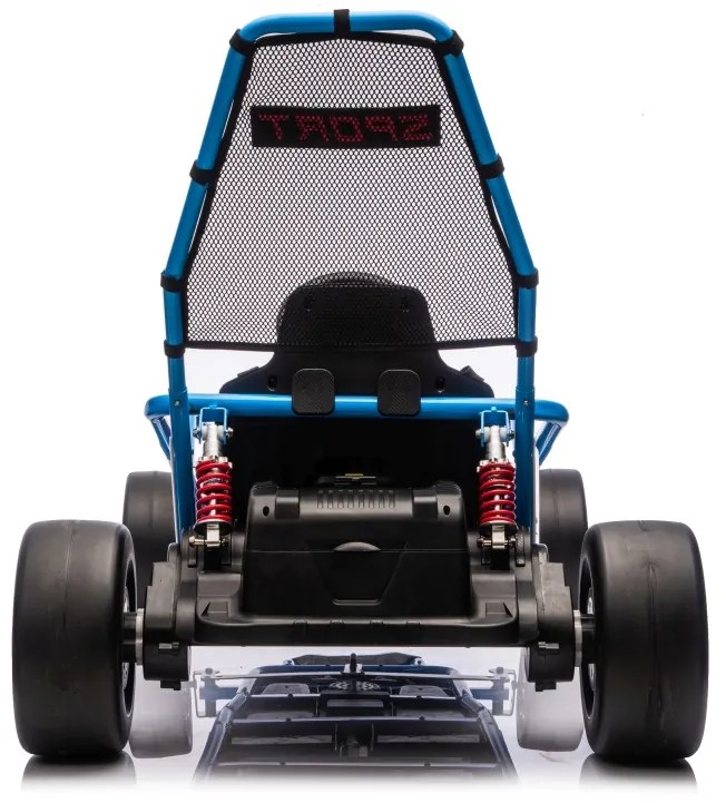 Kart elétrico para Crianças 24 V TORNADO Gokart Função Drift, Rodas espuma plástica EVA, assento couro ecológico Azul