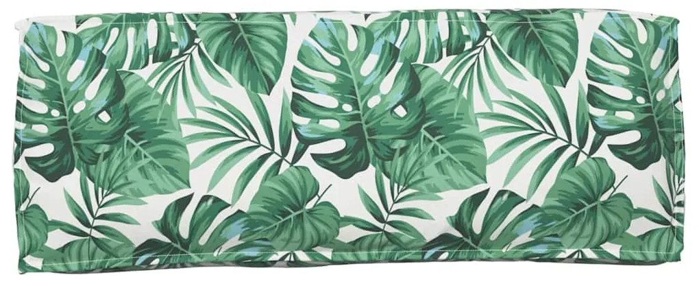 Capa de Almofada para Encosto com Estampa de Folhas - 120x40x12 cm - T