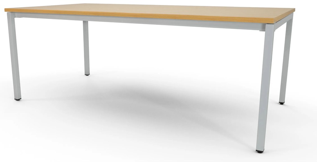 Mesa de Reunião 2000x1000mm - Alfa Cinza / Faia